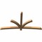 Ekena Millwork Davenport Timber Gable Bracket, Western Red Cedar, 84"W x 45"H x 3 1/2"D x 3 1/2"F, 13/12 Pitch GBW084X45X0404DAV00SWR - alternate 2